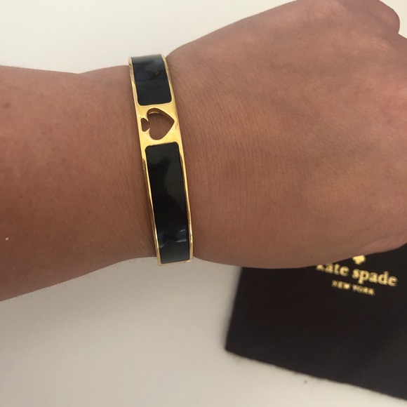 Kate Spade ♠️ Black Bangle - Picture 2 of 4